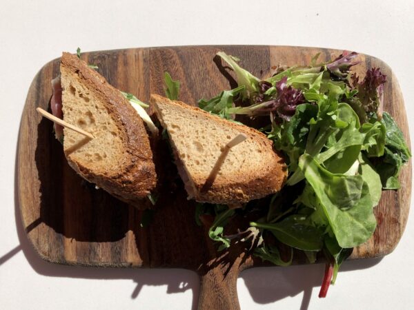 Gluten Free Prosciutto & Fig Sandwich in San Diego // Nectarine Grove Cafe
