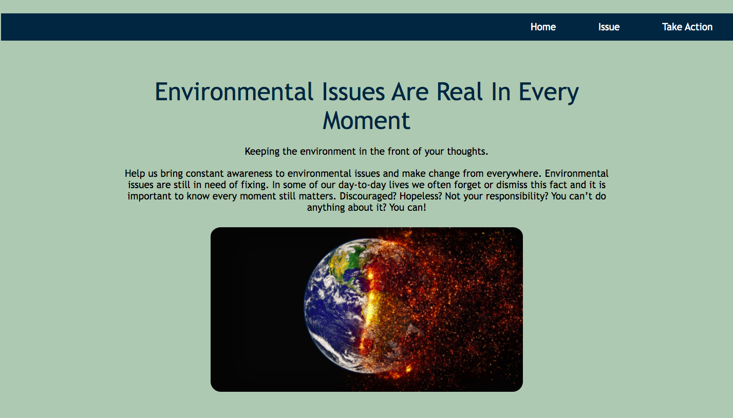Code for the Environment: Environmental change website coded
