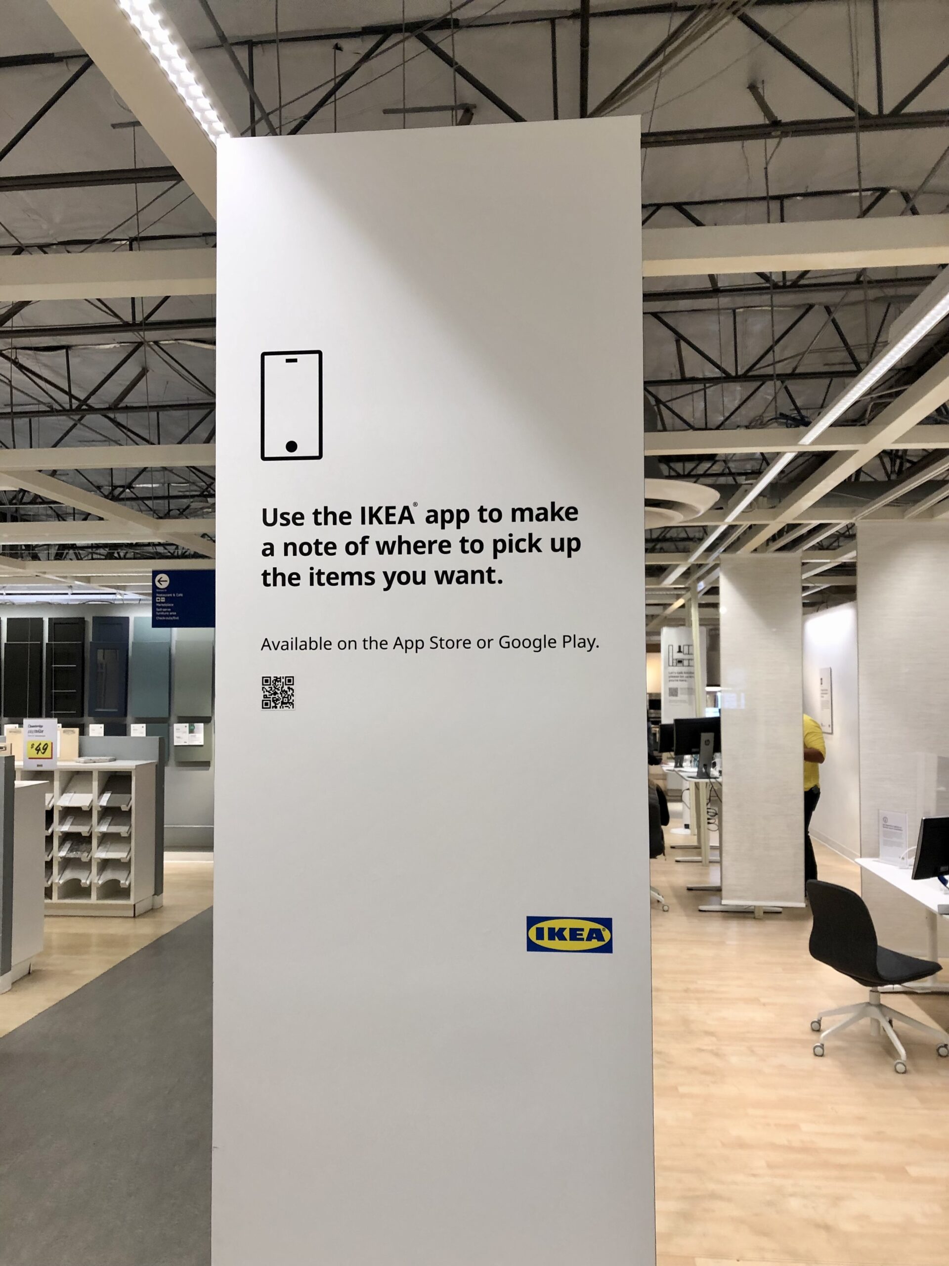 IKEA app sign