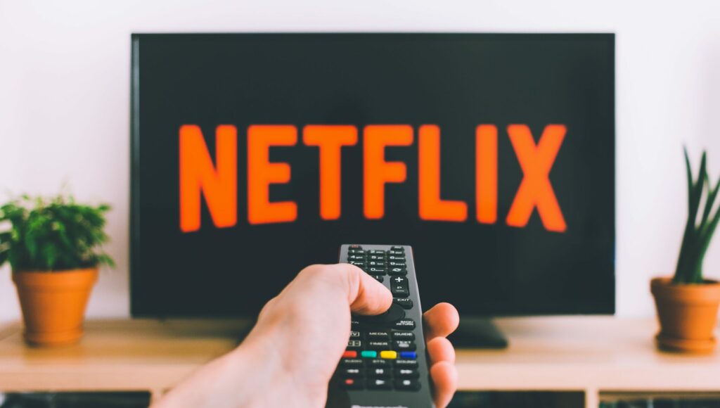 turning on Netflix film/show with remote